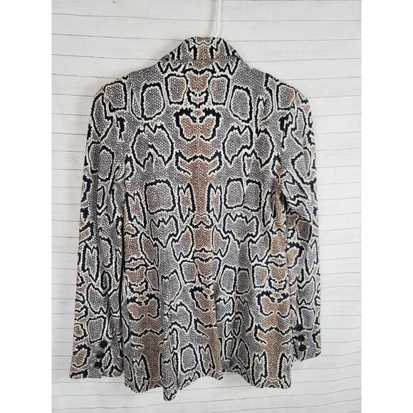 CAbi Python Snake Print Blazer, sz 0 - Picture 8 of 12